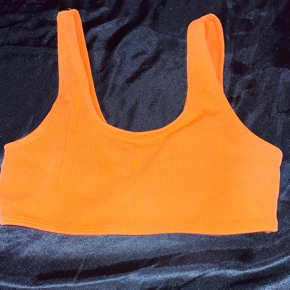 Vibrant Orange Bikini Top